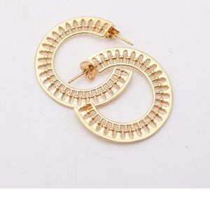 Elegant Tiffany & Co. Gold Hoop Earrings